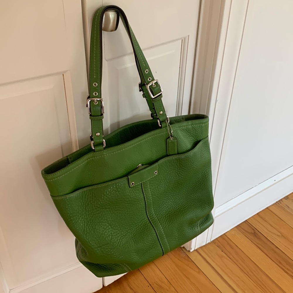 Gently used Coach leather handbag